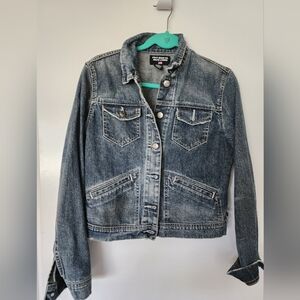 VINTAGE!!!! Polo by Ralph Lauren TRUCKER Distressed Denim Jacket DISCONT'D 2006